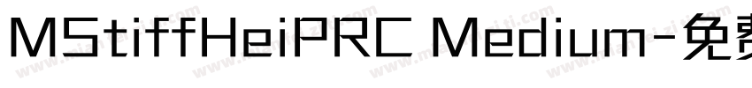 MStiffHeiPRC Medium字体转换